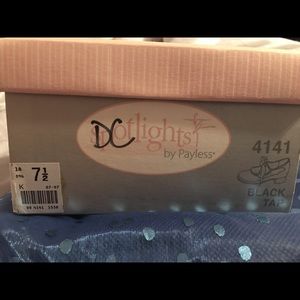 Junior Black Tap Shoes